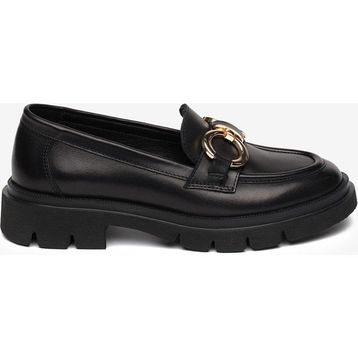 Greyder 5K2CA35160 Kadın Mat Siyah Hakiki Deri Loafer Ayakkabı