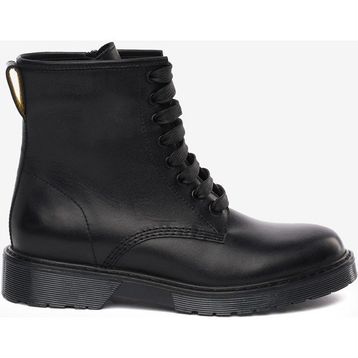 Greyder 5K2DB35062 Kadın Siyah Hakiki Deri Military Bot