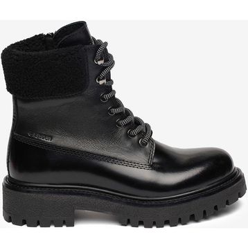 Greyder 5K2UB35341 Kadın Siyah Hakiki Deri Military Bot