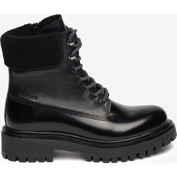 Greyder 5K2UB35341 Kadın Siyah Hakiki Deri Military Bot