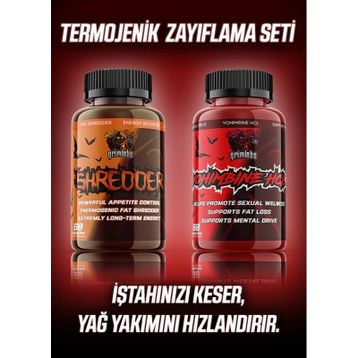 Grimlabs 60 Kapsül Shredder Fat Burner + 60 Kapsül Yohimbine Hcl Termojenik