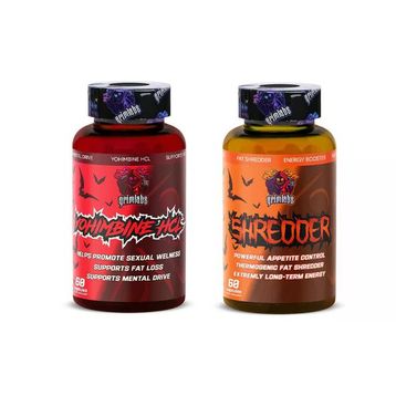 Grimlabs 60 Kapsül Shredder Fat Burner + 60 Kapsül Yohimbine Hcl Termojenik