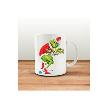Grinch Beyaz Kupa Bardak