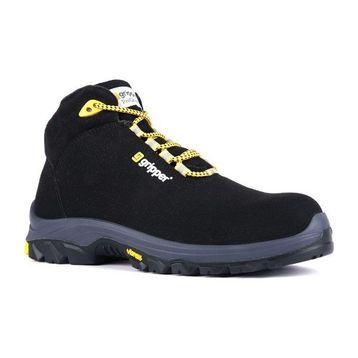 Gripper GPR-54 S3 Microfiber Kompozit Vibram Siyah Erkek Ayakkabı