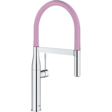 Grohe 124976 Pembe Essence New Tek Kumandalı Eviye Bataryası