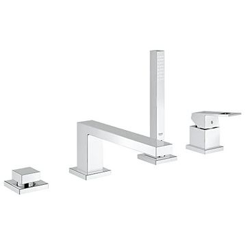 Grohe 19897001 Euro Cube Dört Delikli Sıva Üstü Ankastre Küvet Bataryası