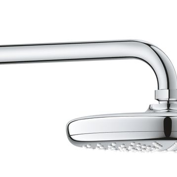 Grohe 26412000 Tepe Duşu New Tempesta Krom Tepe Duşu + Dirseği 21 cm Duş Seti