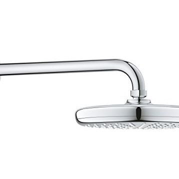 Grohe 26412000 Tepe Duşu New Tempesta Krom Tepe Duşu + Dirseği 21 cm Duş Seti