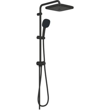 Grohe 269772431 Tempesta System 250 Cube Duvar Bağlantılı Divertörlü Mat Siyah Duş Sistemi