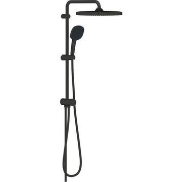 Grohe 269772431 Tempesta System 250 Cube Duvar Bağlantılı Divertörlü Mat Siyah Duş Sistemi