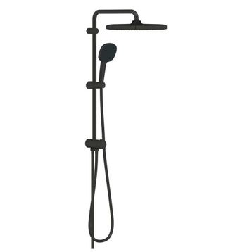 Grohe 269772431 Tempesta System 250 Cube Duvar Bağlantılı Divertörlü Mat Siyah Duş Sistemi
