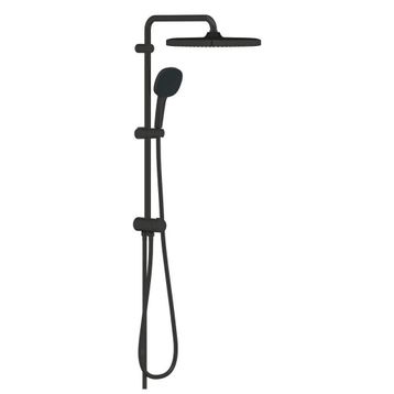 Grohe 269772431 Tempesta System 250 Cube Duvar Bağlantılı Divertörlü Mat Siyah Duş Sistemi
