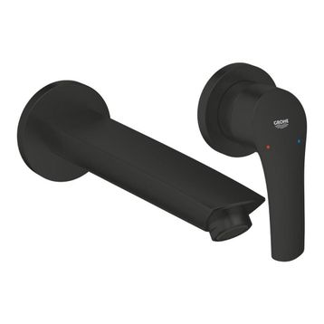 Grohe 293382433 Eurosmart İki Delikli M Boyut Mat Siyah Lavabo Bataryası