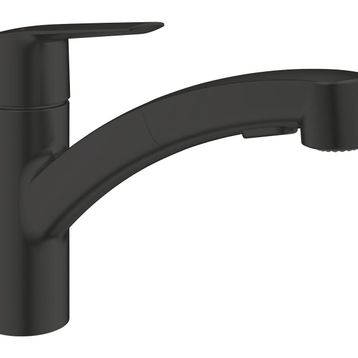 Grohe 303072431 Mat Siyah Start Spiralli Eviye Bataryası