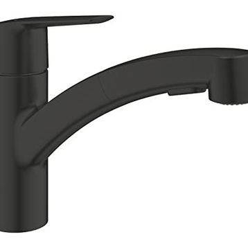 Grohe 303072431 Mat Siyah Start Spiralli Eviye Bataryası