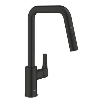 Grohe 306192430 Eurosmart Mat Siyah Eviye Bataryası