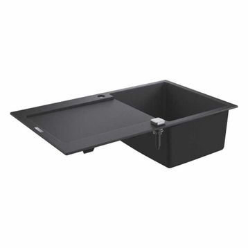 Grohe 31646AP0 K500 Kuvars 60 C 100-50 Granit Siyah Rengi Kompozit Eviye