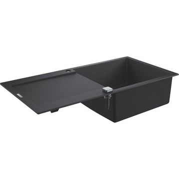 Grohe 31646AP0 K500 Kuvars 60 C 100-50 Granit Siyah Rengi Kompozit Eviye
