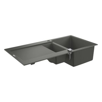 Grohe 31646AT0 K500 Kuvars 60 C 100-50 Granit Gri Rengi Kompozit Eviye