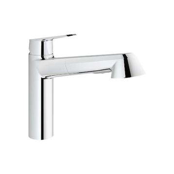 Grohe 32257002 2 Fonksiyonlu Eurodisc Krom Spiralli Eviye Bataryası