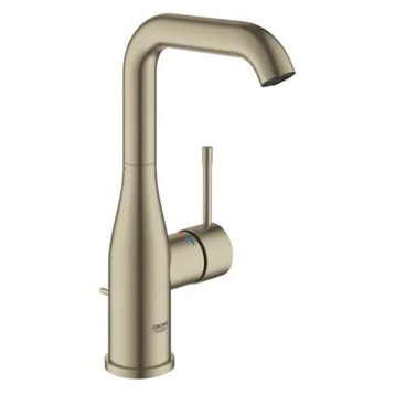 Grohe 32628EN1 Gold Essence New Nikel Fırçalı Sifon Kumandalı Yüksek Lavabo Bataryası