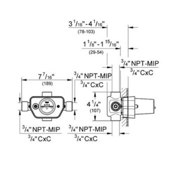 Grohe 3/4 Grohtherm Termostatik İç Gövde