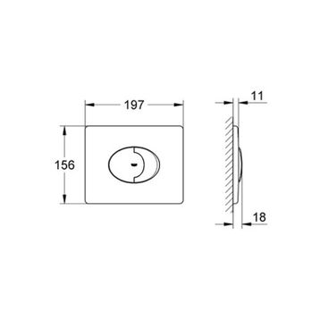 Grohe 38506000 Skate Air Kumanda Paneli