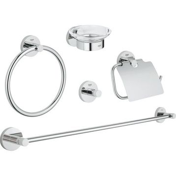 Grohe 40344001 Essentials 5'i Bir Arada Banyo Aksesuar Seti