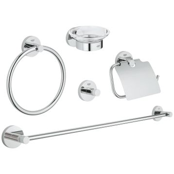 Grohe 40344001 Essentials 5'i Bir Arada Banyo Aksesuar Seti