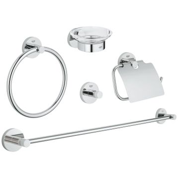 Grohe 40344001 Essentials 5'i Bir Arada Banyo Aksesuar Seti