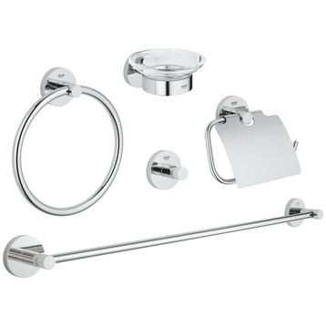 Grohe 40344001 Essentials 5'i Bir Arada Banyo Aksesuar Seti