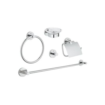 Grohe 40344001 Essentials 5'i Bir Arada Banyo Aksesuar Seti