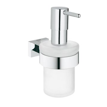 Grohe 40756001 Eurocube Krom Sıvı Sabunluk Seti