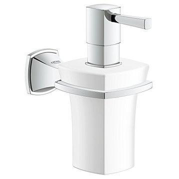 Grohe Grandera Seramik Krom Sabunluk ve Tutacağı