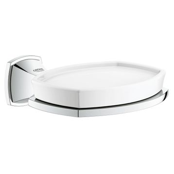 Grohe Grandera Seramik Krom Sabunluk ve Tutacağı