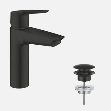 Grohe Start Siyah Büyük Lavabo Bataryası