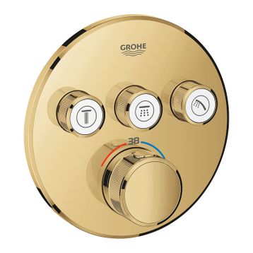 Grohtherm 29121GL0 Cool Sunrise Smartcontrol Üç Valfli Akış Kontrollü Ankastre Termostatik Duş Bataryası