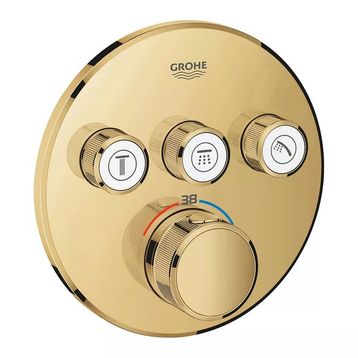 Grohtherm 29121GL0 Cool Sunrise Smartcontrol Üç Valfli Akış Kontrollü Ankastre Termostatik Duş Bataryası