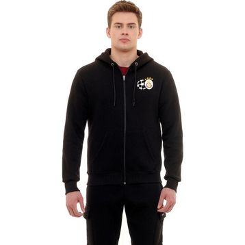 GS Store 230612K Siyah Gs Şampiyonlar Ligi Ucl Zip Hoodie Erkek Sweatshirt