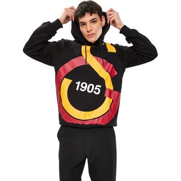 GS Store E88154 Siyah Galatasaray Büyük Logolu Erkek Sweatshirt