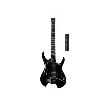 GTRS W800PBK Headless Multiscale Smart Gitar