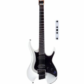GTRS W800PWH Headless Multiscale Smart Gitar