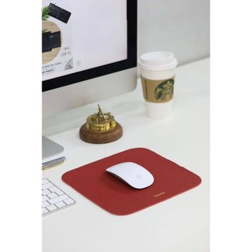 Guard 22x22 cm Kırmızı Deri Mouse Pad