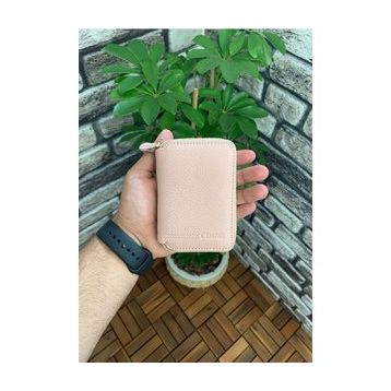 GUARD 796/C07.038 Fermuarlı Pudra Deri Mini Cüzdan