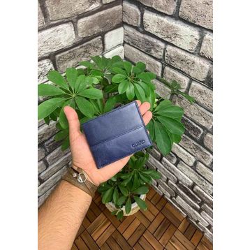 Guard Antik Lacivert İnce Klasik Deri Erkek Cüzdanı