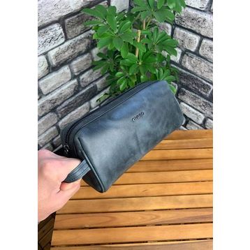 Guard Antik Siyah Unisex Deri El Çantası