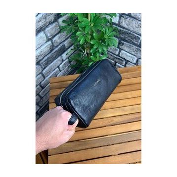 Guard Antik Siyah Unisex Deri El Çantası