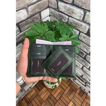 Guard Antik Yeşil Gizli Kartlıklı Deri Erkek Cüzdanı