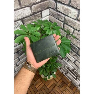 Guard Antik Yeşil İnce Klasik Deri Erkek Cüzdanı