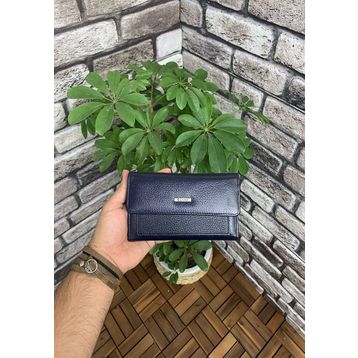 Guard Lacivert Çıt Çıtlı Deri Cüzdan